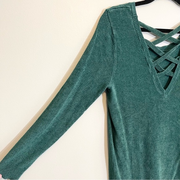 Torrid Green Long Sleeve Soft Sweater Size 00 - Picture 9 of 12